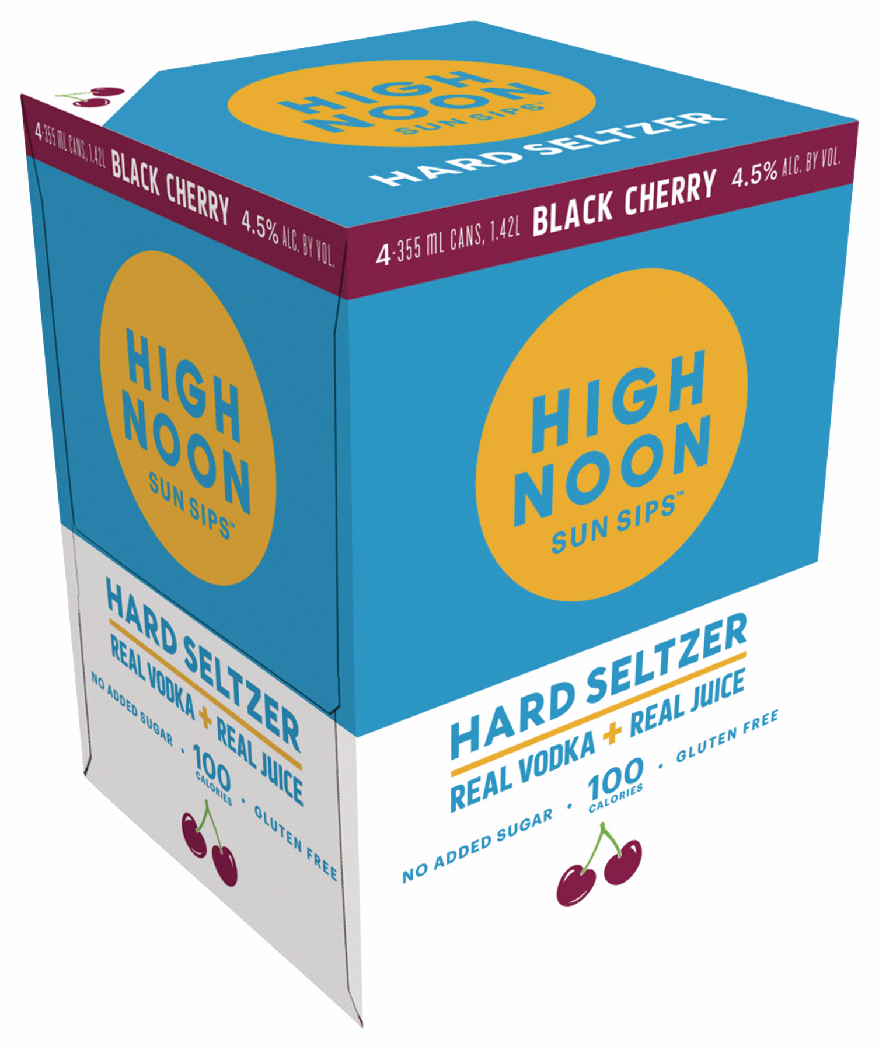 High Noon Hard Seltzer Vodka Black Cherry