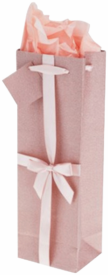 Gift Bag - Pink Bow No-Mess Glitter
