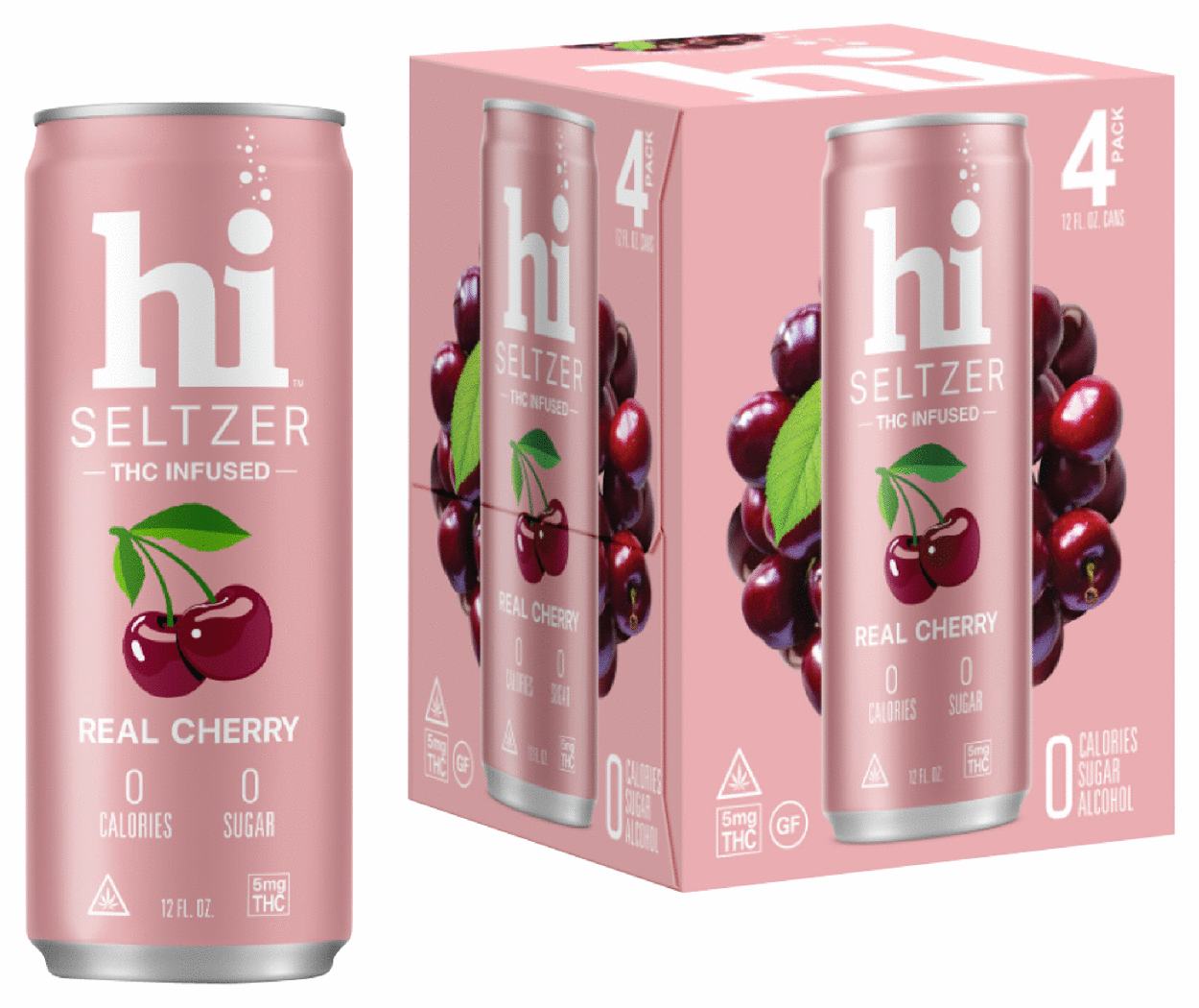 Hi Seltzer THC 5mg Cherry