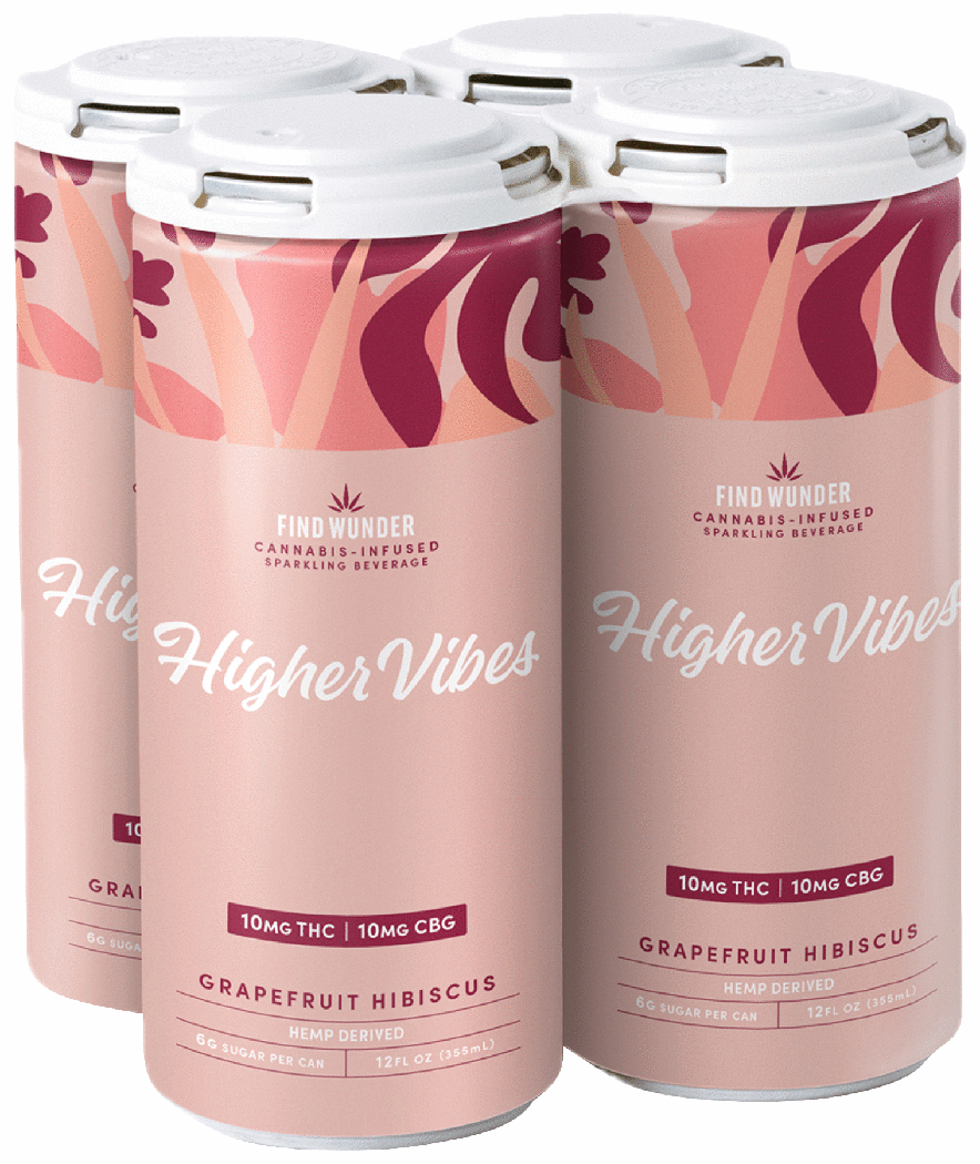 Find Wunder Higher Vibes THC 10mg Grapefruit Hibiscus
