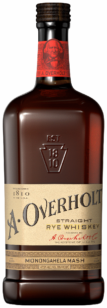 A Overholt Monongahela Mash Straight Rye Whiskey