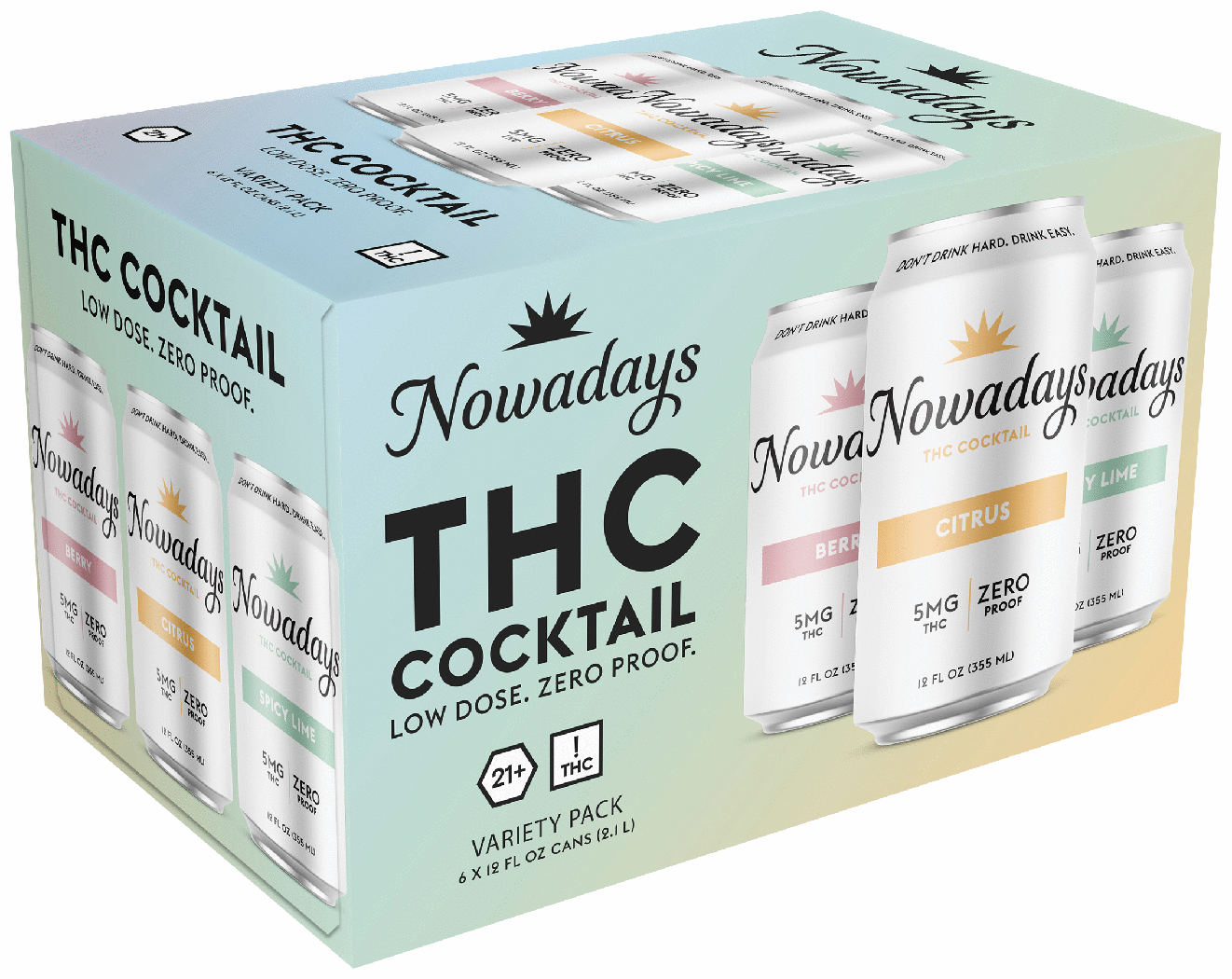 Nowadays THC 5mg Variety Pack