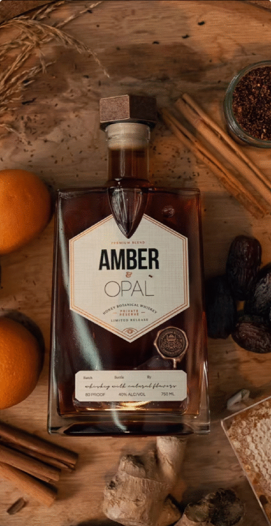Amber & Opal Honey Botanical Whiskey - Image 4