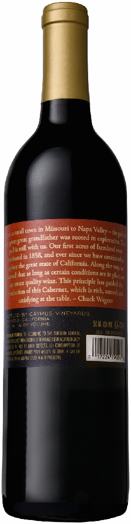 1858 by Caymus Vineyards Cabernet Sauvignon California - Image 2
