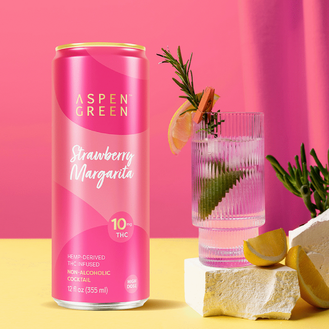 Aspen Green THC 10mg Strawberry Margarita - Image 3