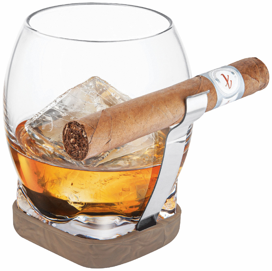 Final Touch Whiskey Cigar Glass