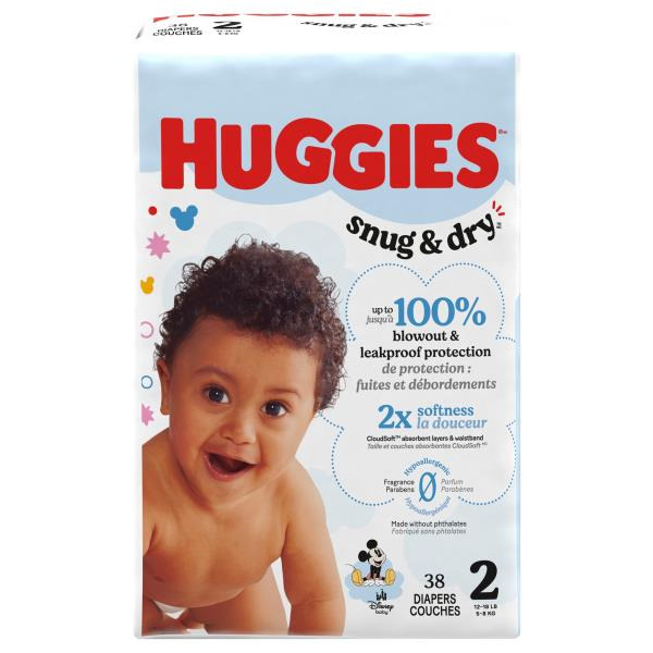 Huggies Disney Baby Size 2 Diapers (12-18 lbs (5-8 kg))