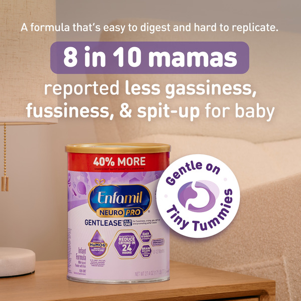 EnfamilĀ® NeuroPro Gentlease Formula, Reduces Fussiness, Crying & Gas, Powder Can - Image 2