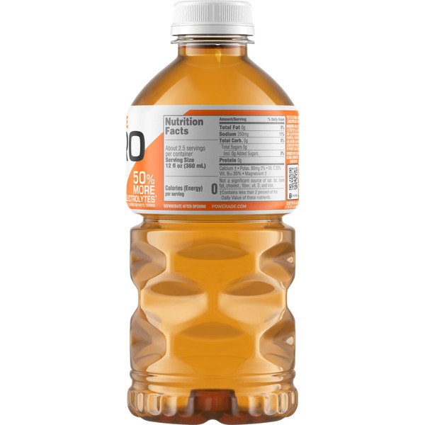 POWERADE Orange Zero Sugar Sports Drink Bottle - Image 3