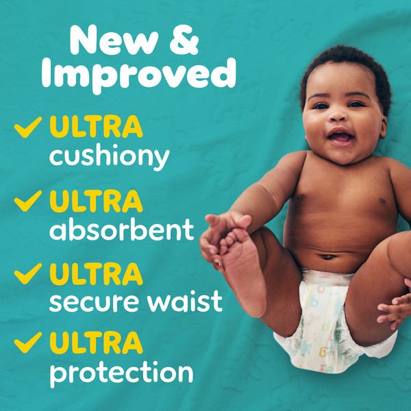 Pampers Baby Dry Diapers, Size 5 (27+ lb) - Image 3