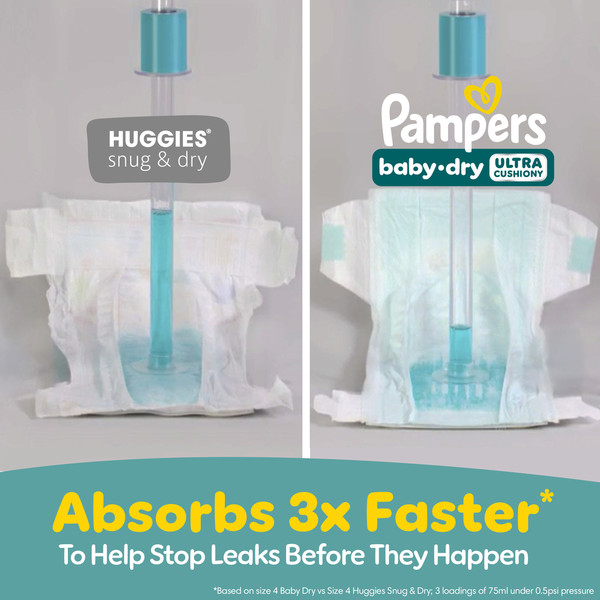 Pampers Baby Dry Diapers, Size 5 (27+ lb) - Image 5