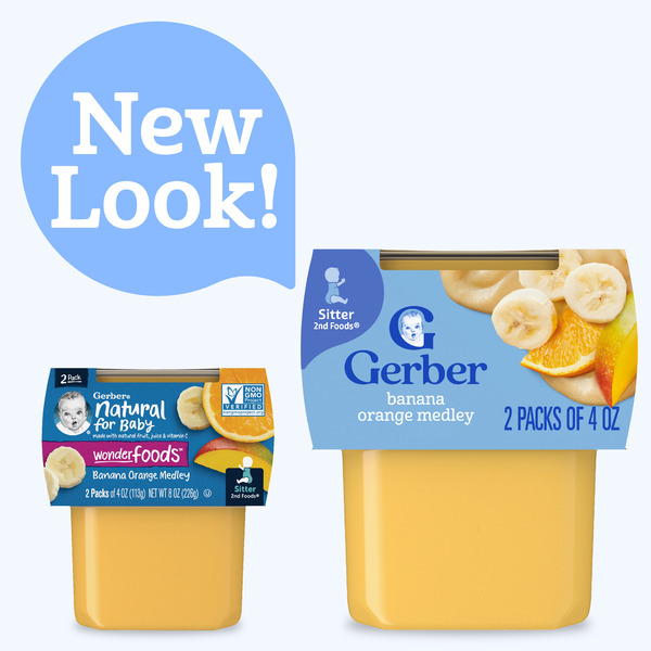 Gerber Stage 2 Baby Food Banana Orange Medley Puree Tub Baby Puree - Image 6