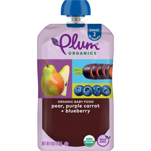 Plum Organics Pear, Purple Carrot & Blueberry Baby Food