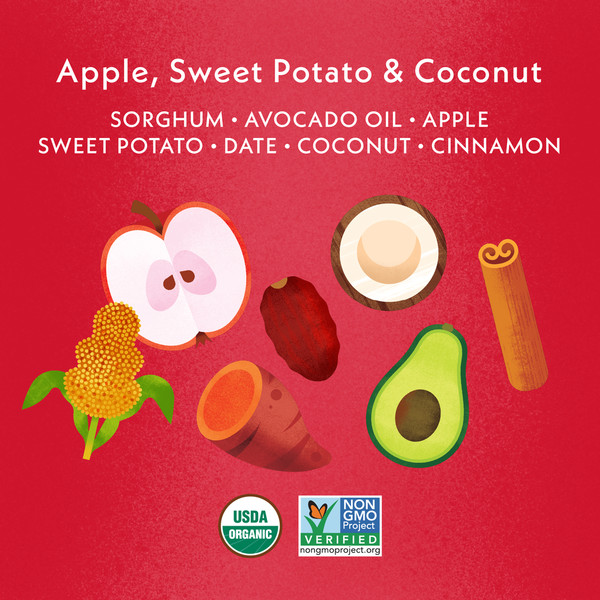 Once Upon a Farm Organic Baby Puffs, Apple, Sweet Potato & Coconut - Image 4