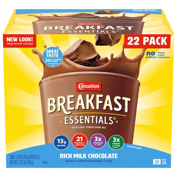 Carnation Breakfast Essentials Rich Milk Chocolate
