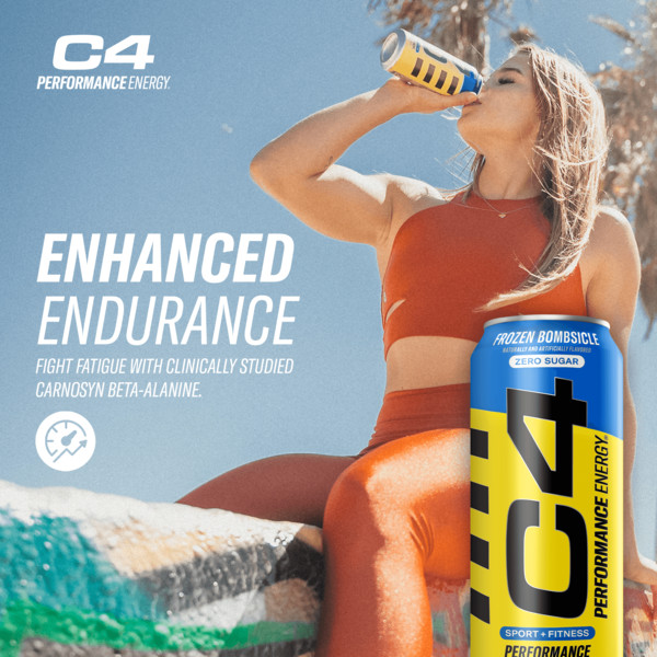 C4 Energy Performance Energy Drink, Carbonated, Frozen Bombsicle - Image 4