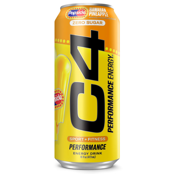 C4 Energy C4 Energy - Yellow Can, Carbonated, Hawaiian Pineapple Popsicle