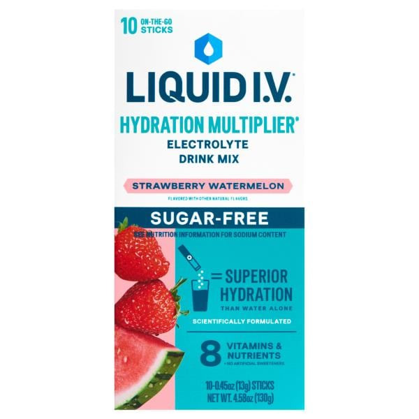 Liquid I.V. Sugar-Free Strawberry Watermelon Electrolyte Drink Mix