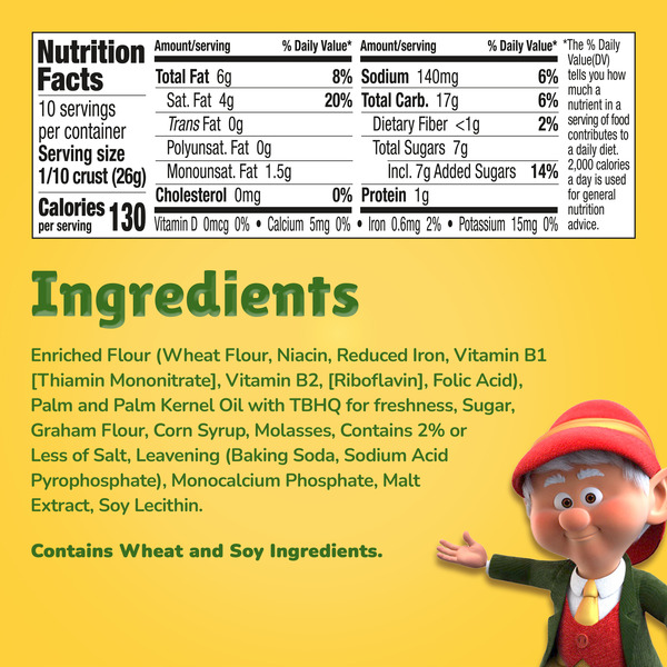 Keebler Ready Crust 10-Inch Graham Cracker Pie Crust, Premade Pie Crust For Baking And No-Bake, 9 oz - Image 8