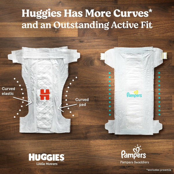 Huggies Little Movers Baby Diapers, Size 6 (35+ lbs) - Image 3