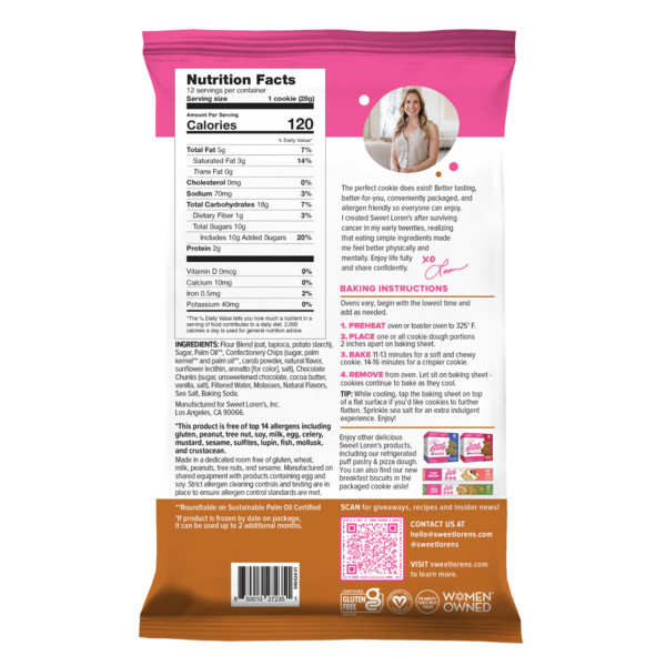 Sweet Loren's Salted Caramel Cookie Dough, Gluten Free & Vegan - Image 2