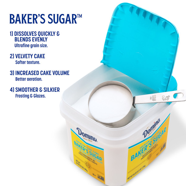 Domino Pure Cane Ultrafine Granulated Baker's Sugar™ Tub - Image 3