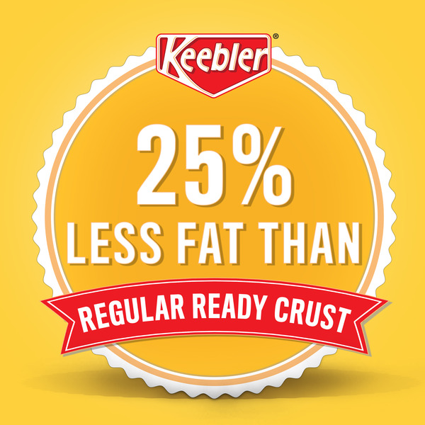 Keebler Ready Crust 9-Inch Reduced Fat Graham Cracker Pie Crust, Premade Crust For Baking And No-Bake, 6 oz - Image 3