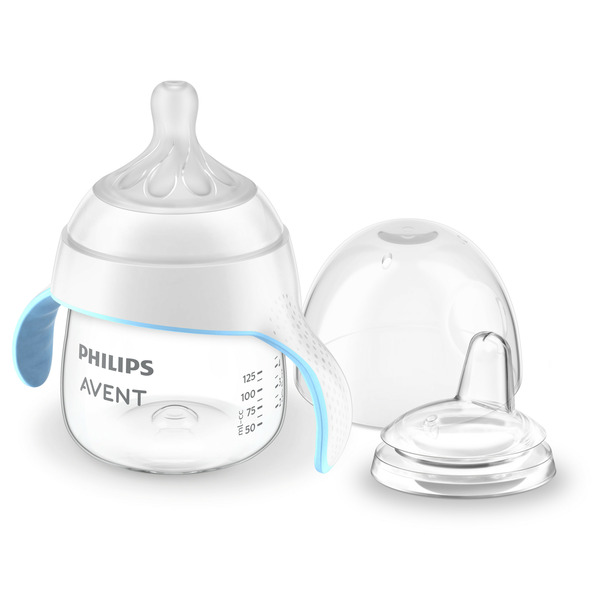 Philips Avent Natural Trainer Sippy Cup with Natural Response Nipple , Clear, 5oz,SCF263/02