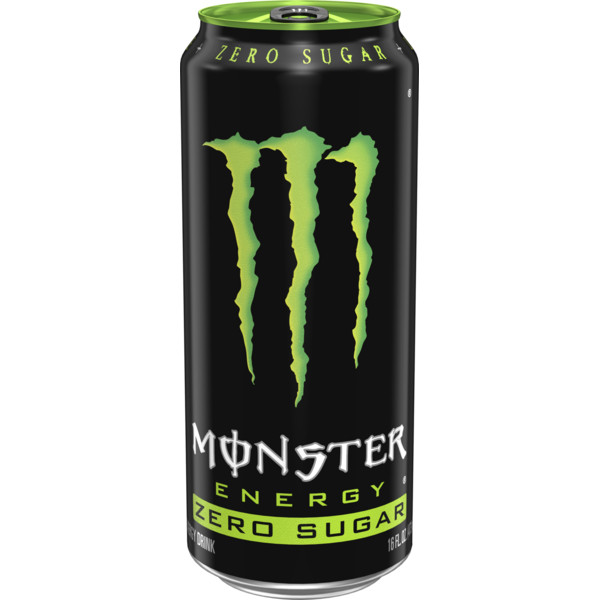 Monster Energy Monster Zero Sugar, Sugar Free Energy Drink, 16 Fl Oz
