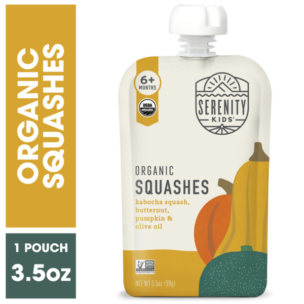 Serenity Kids Organic Squashes with Organic Olive Oil Baby Food