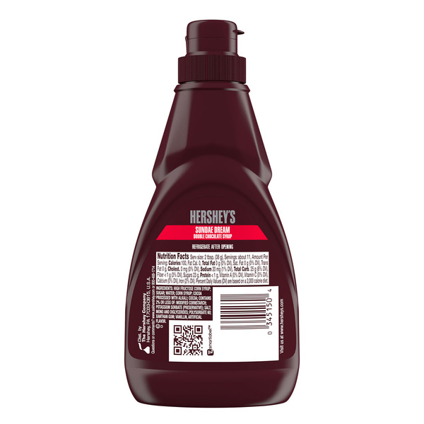 Hershey's Sundae Dream Double Chocolate Syrup Bottle, 15 oz - Image 2
