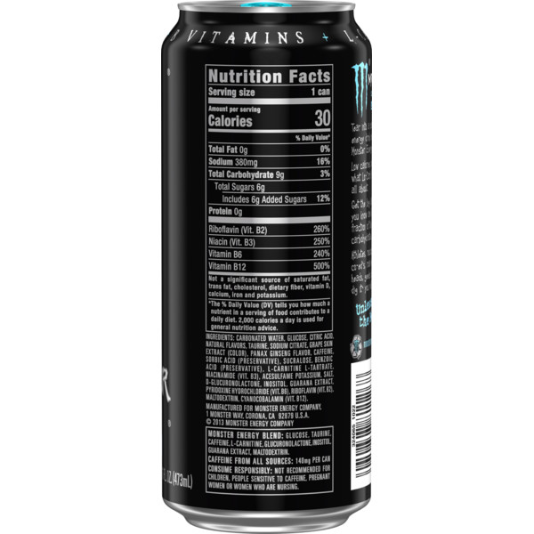 Monster Energy Monster LoCarb , Energy Drink, 16 Fl Oz - Image 3