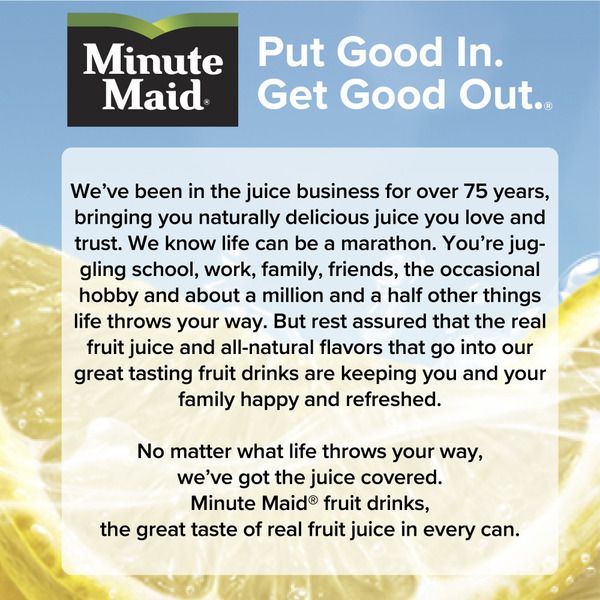 Minute Maid Lemonade Fridge Pack Cans - Image 7