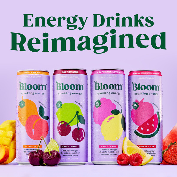Bloom Sparkling Energy Bloom Sparkling Energy, Carbonated, Raspberry Lemon - Image 6