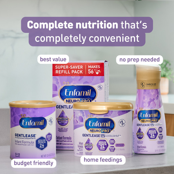 EnfamilĀ® Gentlease Baby Formula, Reduces Fussiness, Crying and Gas, Powder Can - Image 6