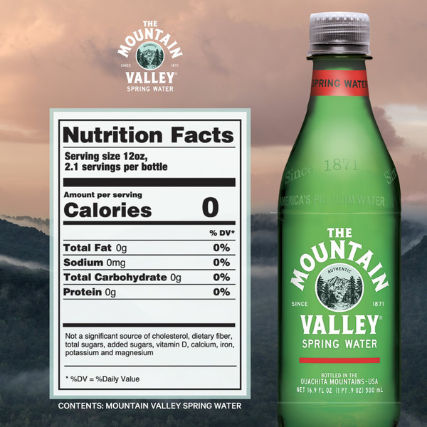 MOUNTAIN VALLEY Still Spring Water Bottles, 0.5 Liter, 6 Pack - Image 6