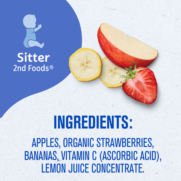 Gerber Stage 2 Baby Food Apple Strawberry Banana Puree Tubs Baby Puree - Image 8