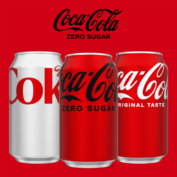 Coca Cola Zero Sugar Soda Cans - Image 7