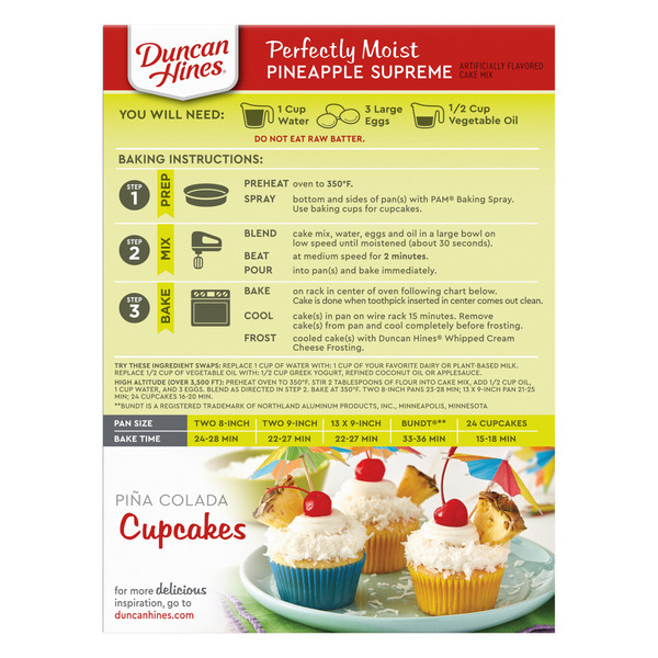 Duncan Hines Signature Perfectly Moist Pineapple Supreme Cake Mix - Image 6