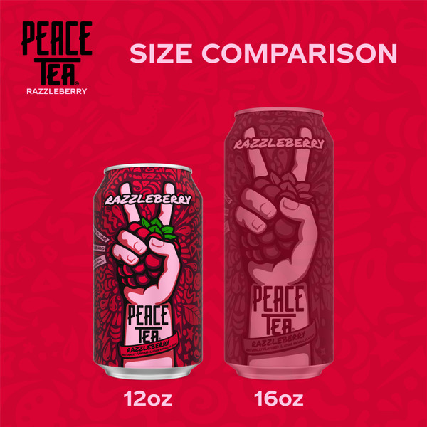 Peace Tea Razzleberry Iced Tea Cans - Image 4