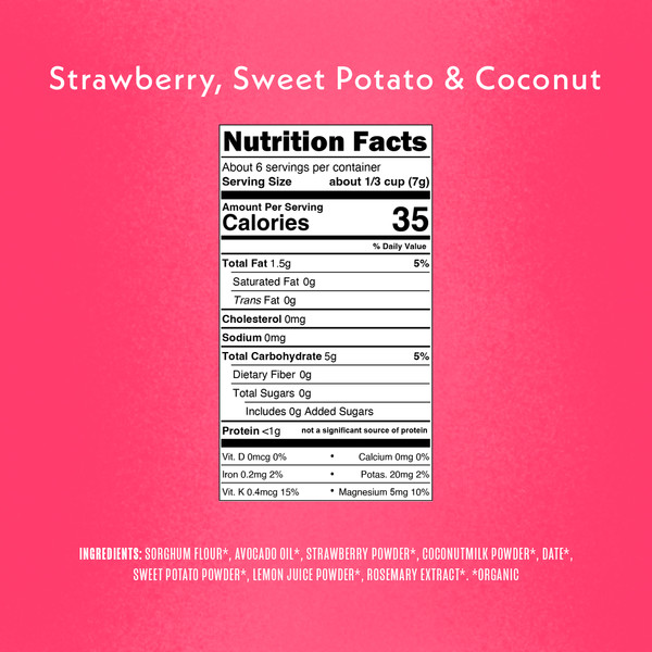 Once Upon a Farm Organic Baby Puffs Strawberry, Sweet Potato & Coconut - Image 3