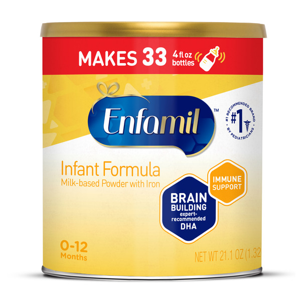 EnfamilĀ® Infant Formula, Milk-based Baby Formula with Iron, Powder Can