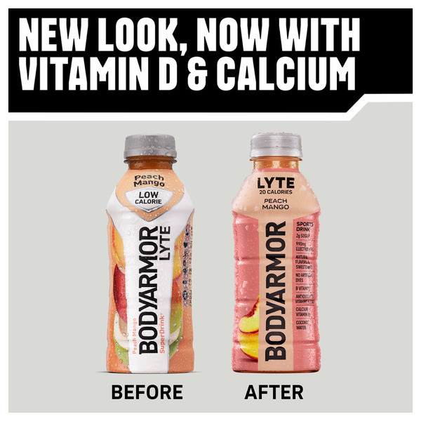 BODYARMOR Lyte Peach Mango Sports Drink Bottle - Image 4