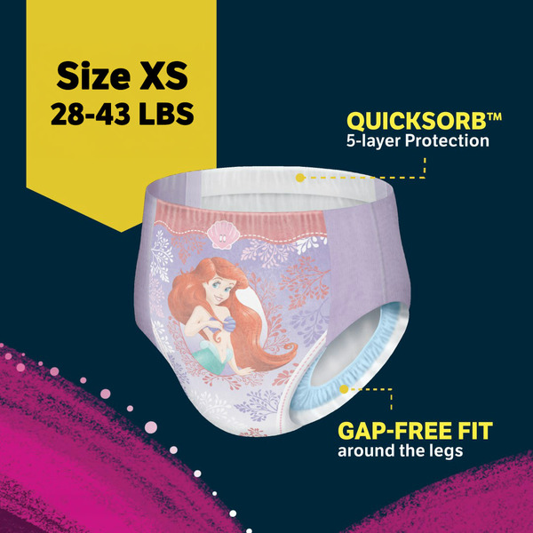 Goodnites Girls' Nighttime Bedwetting Underwear, Size XS (28-43 lbs) - Image 3