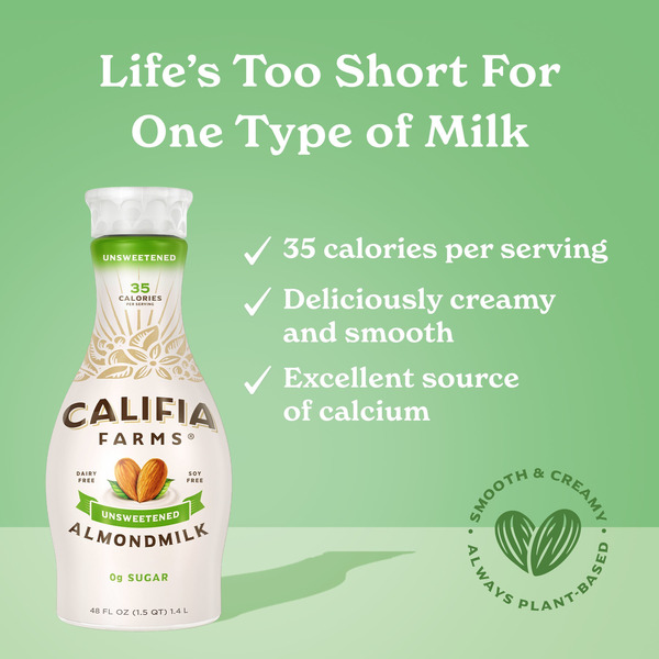 Califia Farms Unsweetened Almond Milk - Image 2
