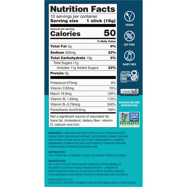 Liquid I.V. Hydration Multiplier Electrolyte Drink Mix, Firecracker - Image 3