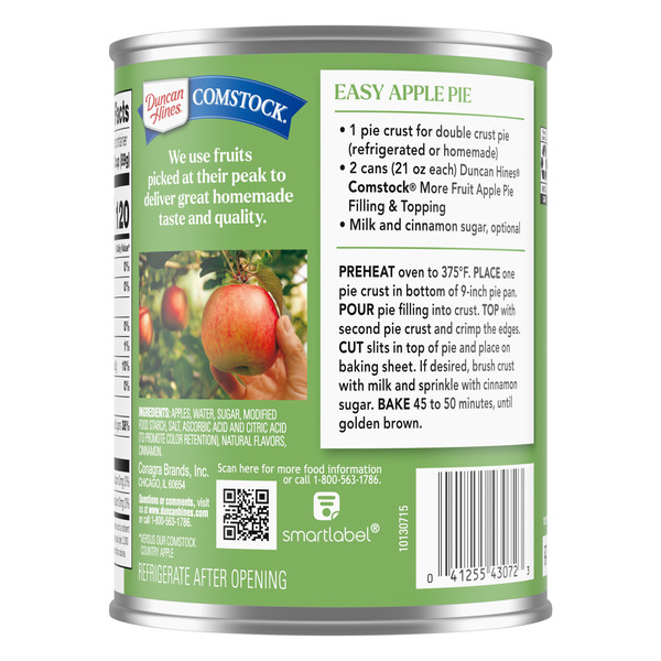 Duncan Hines Comstock Comstock More Fruit Apple Pie Filling and Topping - Image 6
