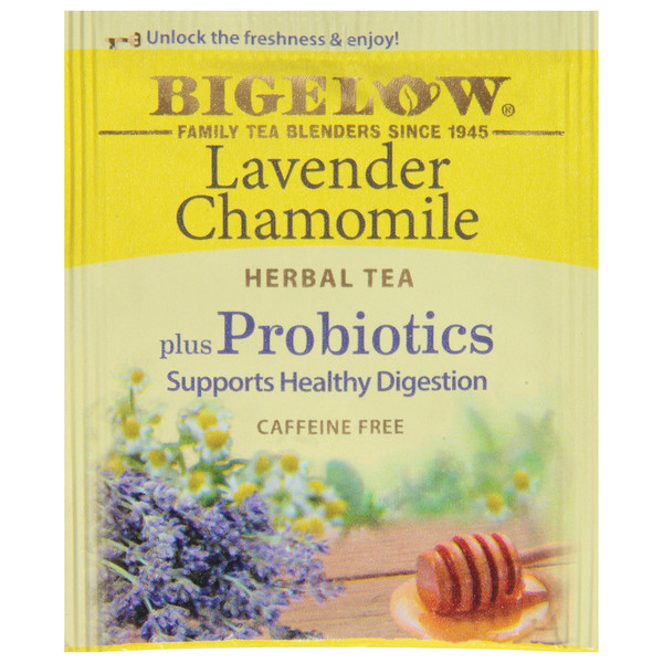 Bigelow Lavender Chamomile Herbal Tea plus Probiotics - Image 2