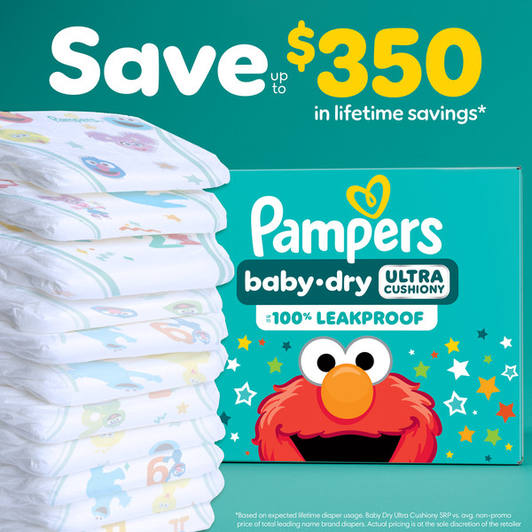 Pampers Baby Dry Diapers, Size 5 (27+ lb) - Image 6