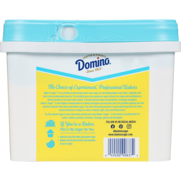 Domino Pure Cane Ultrafine Granulated Baker's Sugar™ Tub - Image 6